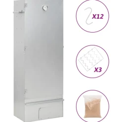 Arts De La Table & Arts Culinaires-vidaXL Fumoir pour four à barbecue avec copeaux de bois 44,5x29x110 cm