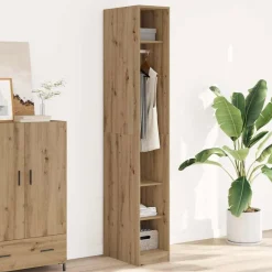 Armoires & Meubles De Rangement-vidaXL Garde-robe chêne artisanal 30x50x200 cm bois d'ingénierie ch&ecirc;ne artisanal