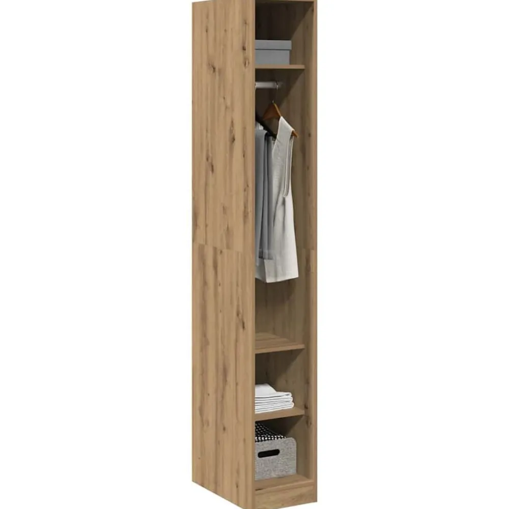 Armoires & Meubles De Rangement-vidaXL Garde-robe chêne artisanal 30x50x200 cm bois d'ingénierie chêne artisanal