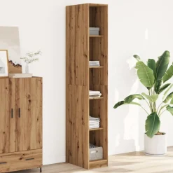 Armoires & Meubles De Rangement-vidaXL Garde-robe chêne artisanal 30x50x200 cm bois d'ingénierie ch&ecirc;ne artisanal