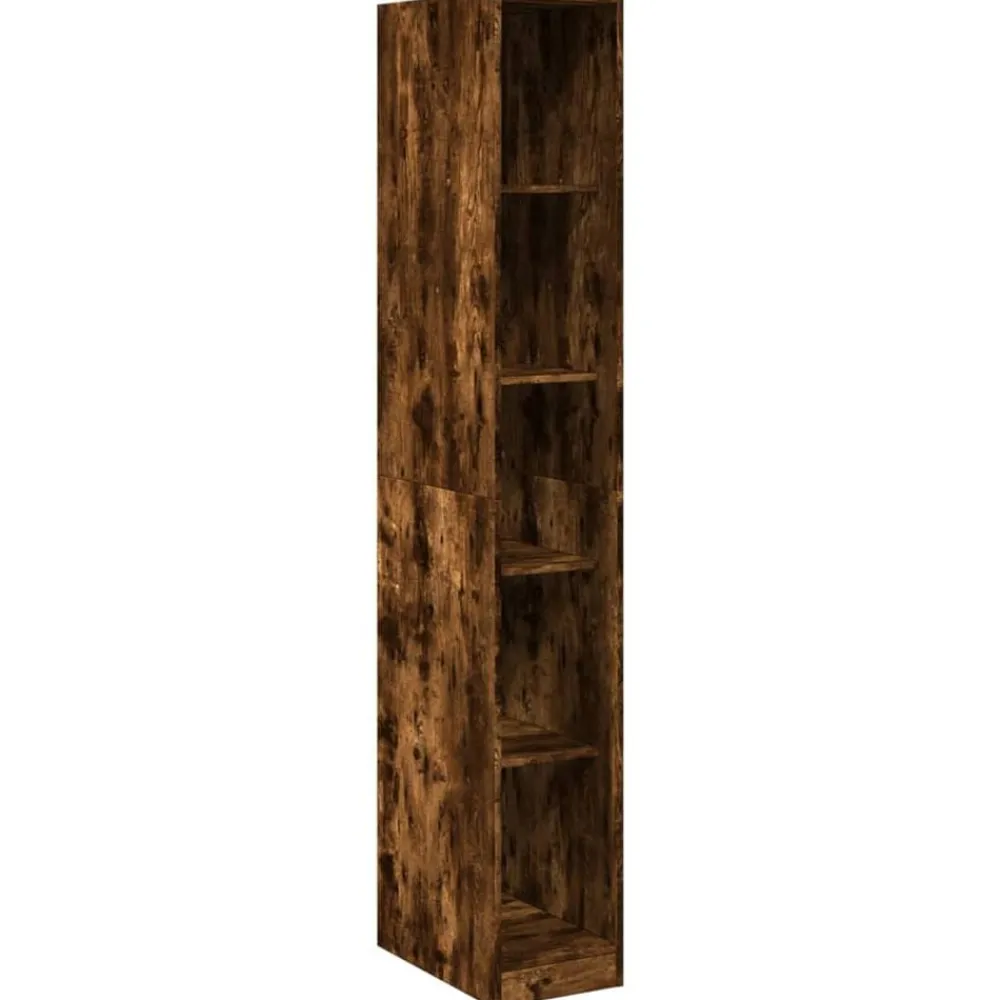 Armoires & Meubles De Rangement-vidaXL Garde-robe chêne fumé 30x50x200 cm bois d'ingénierie Chêne fumé