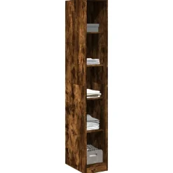Armoires & Meubles De Rangement-vidaXL Garde-robe chêne fumé 30x50x200 cm bois d'ingénierie Chêne fumé