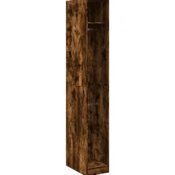 vidaXL Garde-robe chêne fumé 30x50x200 cm bois d'ingénierie