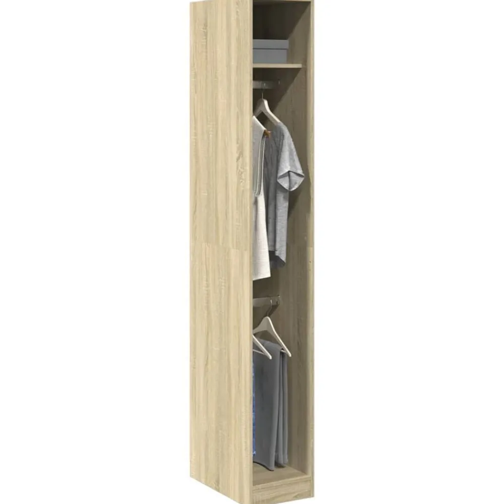 vidaXL Garde-robe chêne sonoma 30x50x200 cm bois d'ingénierie
