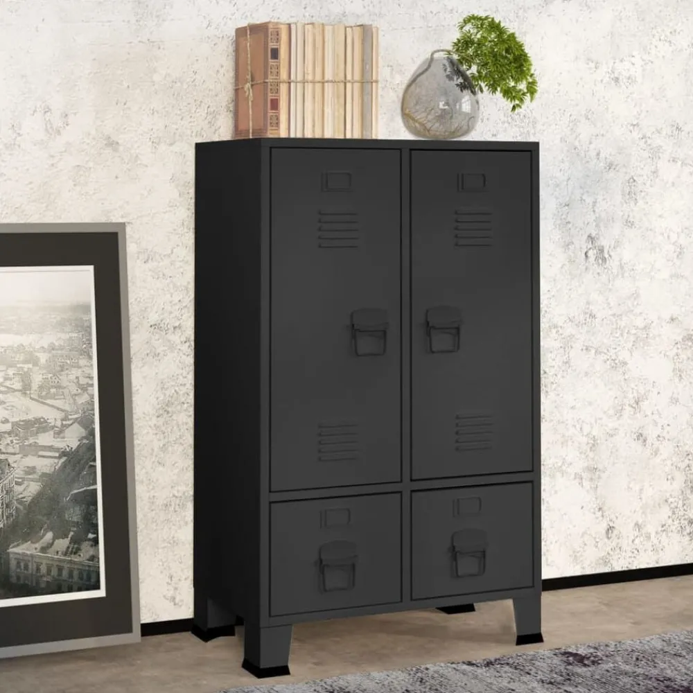 vidaXL Garde-robe industrielle 67x35x107 cm Acier