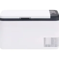 vidaXL Glacière avec poignée noir et blanc 25 L PP et PE