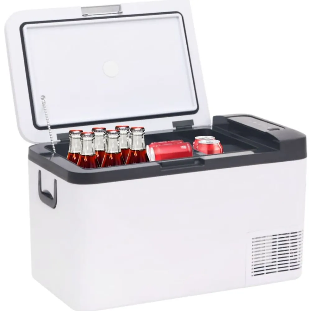 Arts De La Table & Arts Culinaires-vidaXL Glacière avec poignée noir et blanc 18 L PP et PE