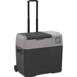 Arts De La Table & Arts Culinaires-vidaXL Glacière avec roue et poignée noir et gris 40 L polypropylène