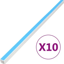 vidaXL Goulotte de câble auto-adhésive 10x10 mm 10 m PVC