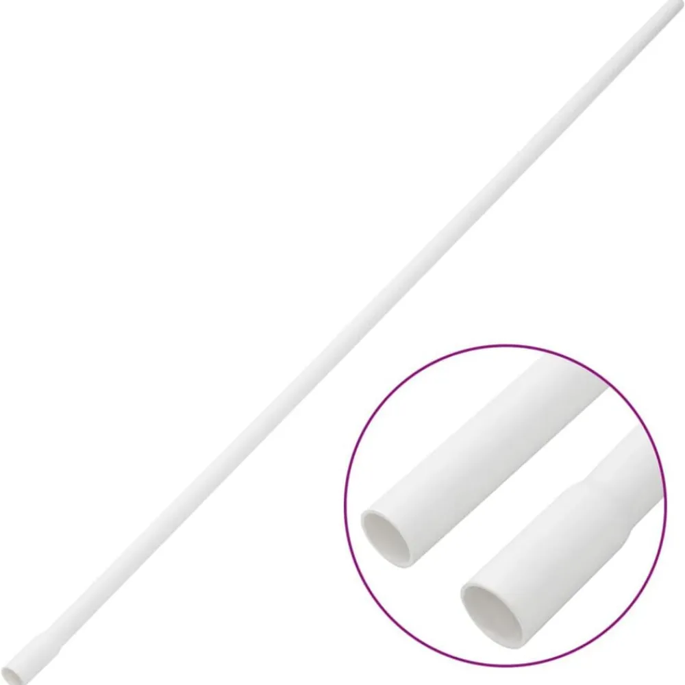 Appareils Électroniques-vidaXL Goulottes de câble Ø16 mm 10 m PVC