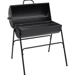 vidaXL Gril à baril avec 2 grilles de cuisson Noir 80x95x90 cm Acier