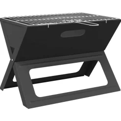 vidaXL Grill extérieur Noir 46 x 31 x 31 cm Acier