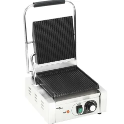 vidaXL Grill pour panini rainuré Acier inoxydable 1800 W 31x30,5x20 cm