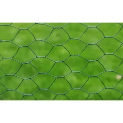 vidaXL Grillage à poule avec revêtement en PVC 25x0,5 m