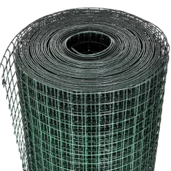 vidaXL Grillage acier avec revêtement en PVC 25x0,5 m gris