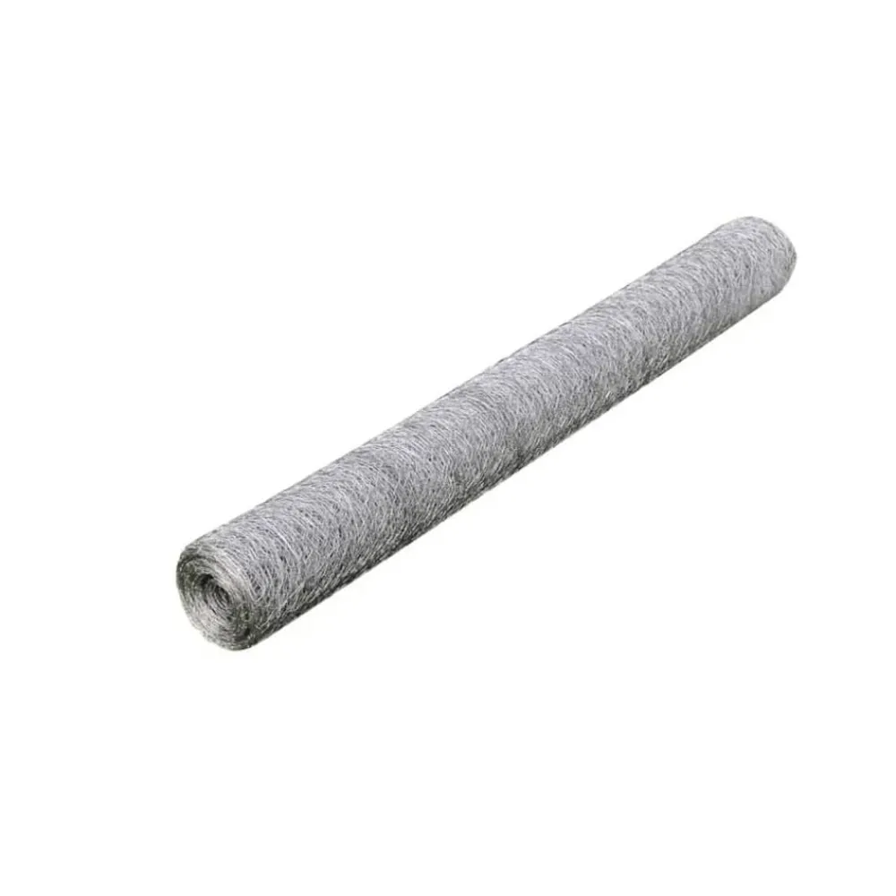 vidaXL Grillage pour volière Acier galvanisé 25 x 0,5 m é