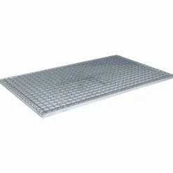 Plomberie-vidaXL Grille Argent 30 x 30 x 2 cm Acier galvanisé à chaud