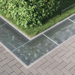 Plomberie-vidaXL Grille Argent 30 x 30 x 2 cm Acier galvanisé à chaud