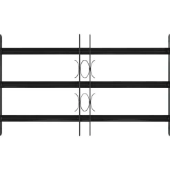 Matériaux De Construction-vidaXL Grille de Fenêtre Noir 75,5 x 45 cm Acier enduit de poudre