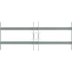 vidaXL Grille réglable de sécurité de fenêtres et 2 barres 500-650 mm