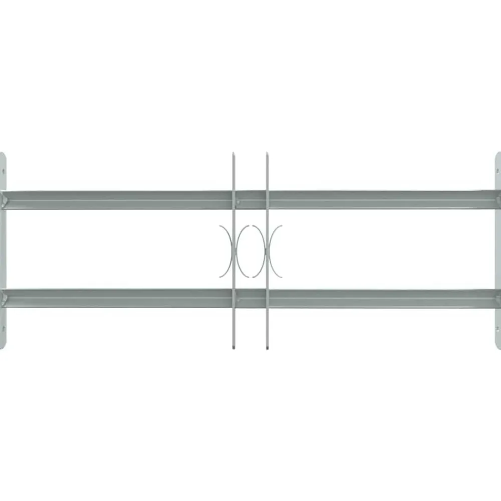 vidaXL Grille réglable de sécurité de fenêtres et 2 barres 500-650 mm
