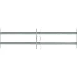 vidaXL Grille réglable de sécurité de fenêtres et 2 barres 700-1050 mm