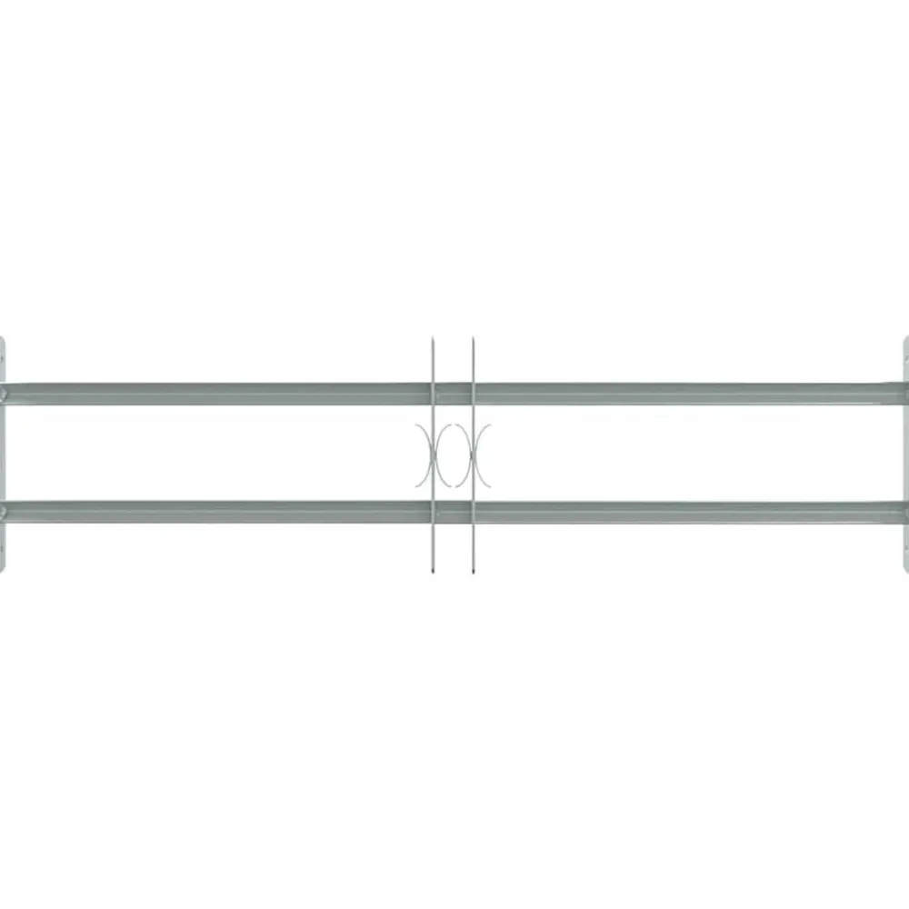 vidaXL Grille réglable de sécurité de fenêtres et 2 barres 700-1050 mm