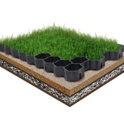 vidaXL Grilles d'herbe 16 pcs 60x40x3 cm plastique