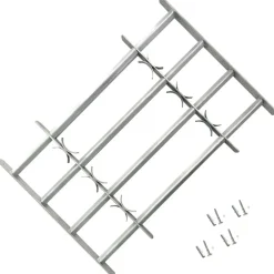 Matériaux De Construction-vidaXL Grilles réglables de sécurité de fenêtres 2 pcs 1000-1500 mm