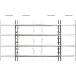 Matériaux De Construction-vidaXL Grilles réglables de sécurité de fenêtres 2 pcs 1000-1500 mm