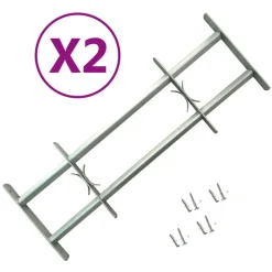 vidaXL Grilles réglables de sécurité de fenêtres 2 pcs 700-1050 mm