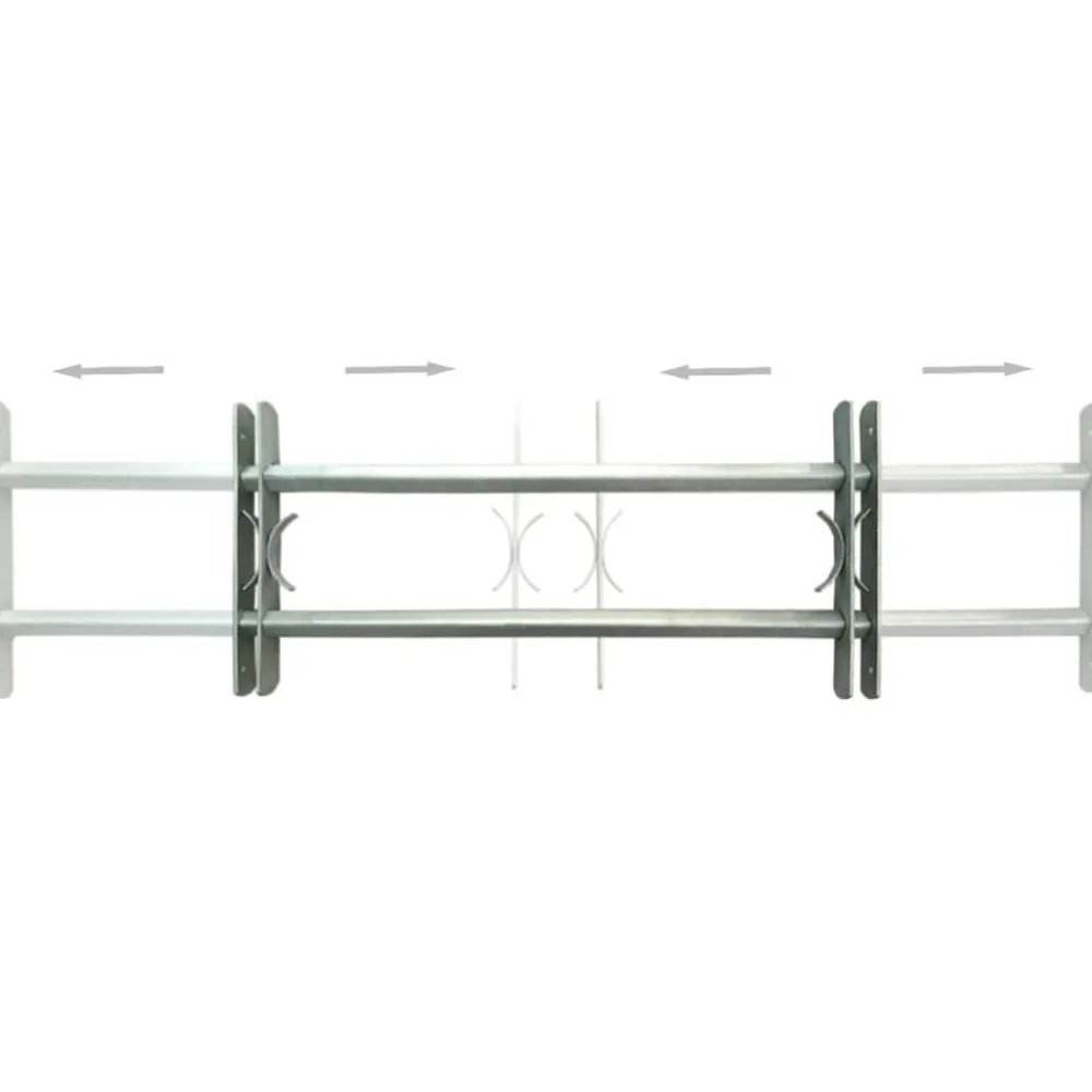 vidaXL Grilles réglables de sécurité de fenêtres 2 pcs 700-1050 mm