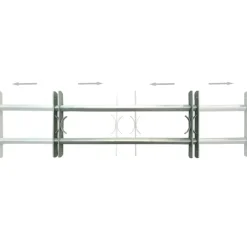 vidaXL Grilles réglables de sécurité de fenêtres 2 pcs 1000-1500 mm