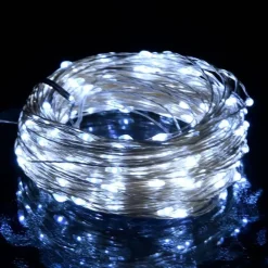 Décorations-vidaXL Guirlande lumineuse micro LED 40m 400LED 8fonctions Blanc froid