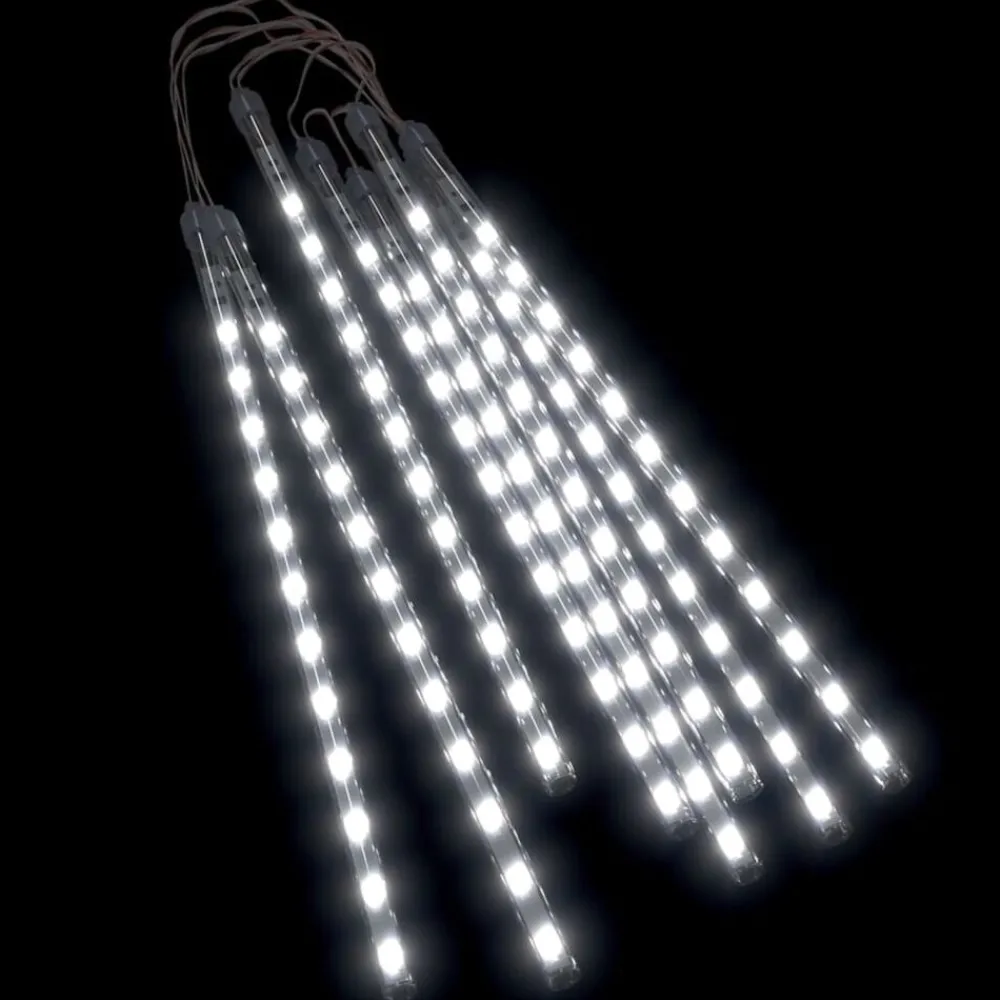 Luminaires-vidaXL Guirlandes lumineuses 8 pcs 30 cm 192 LED Blanc froid