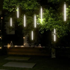 Luminaires-vidaXL Guirlandes lumineuses 8 pcs 30 cm 192 LED Blanc froid