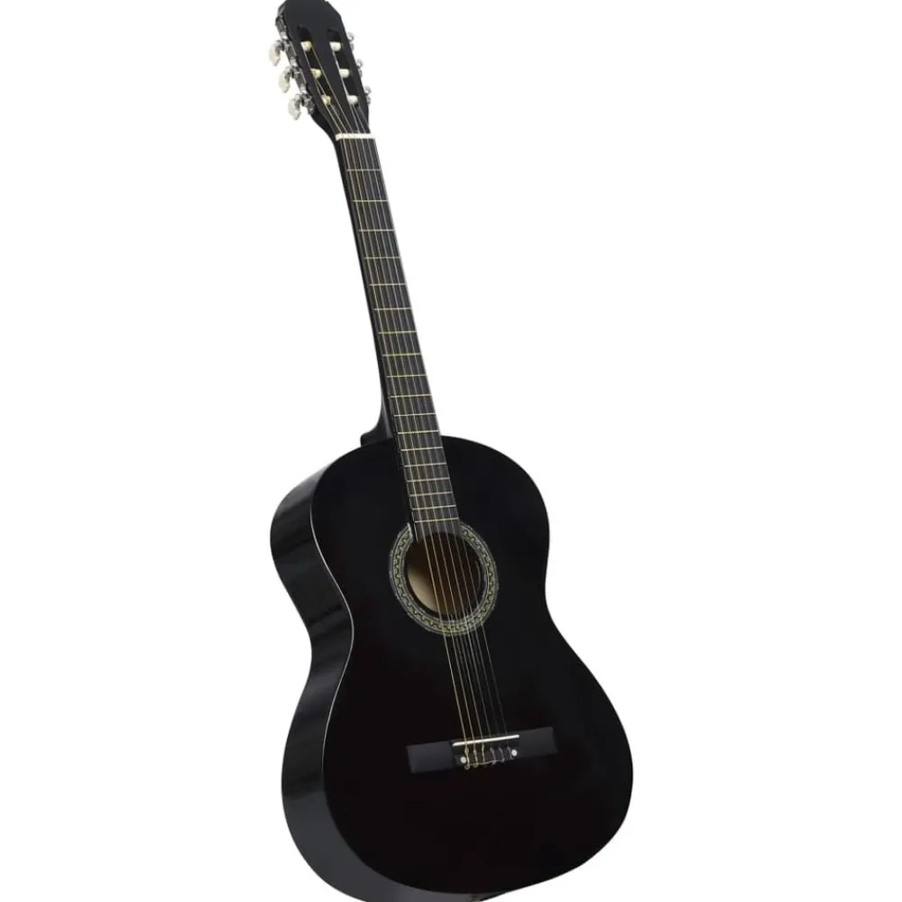 Arts & Loisirs-vidaXL Guitare classique avec sac pour débutants 4/4 39" Noir