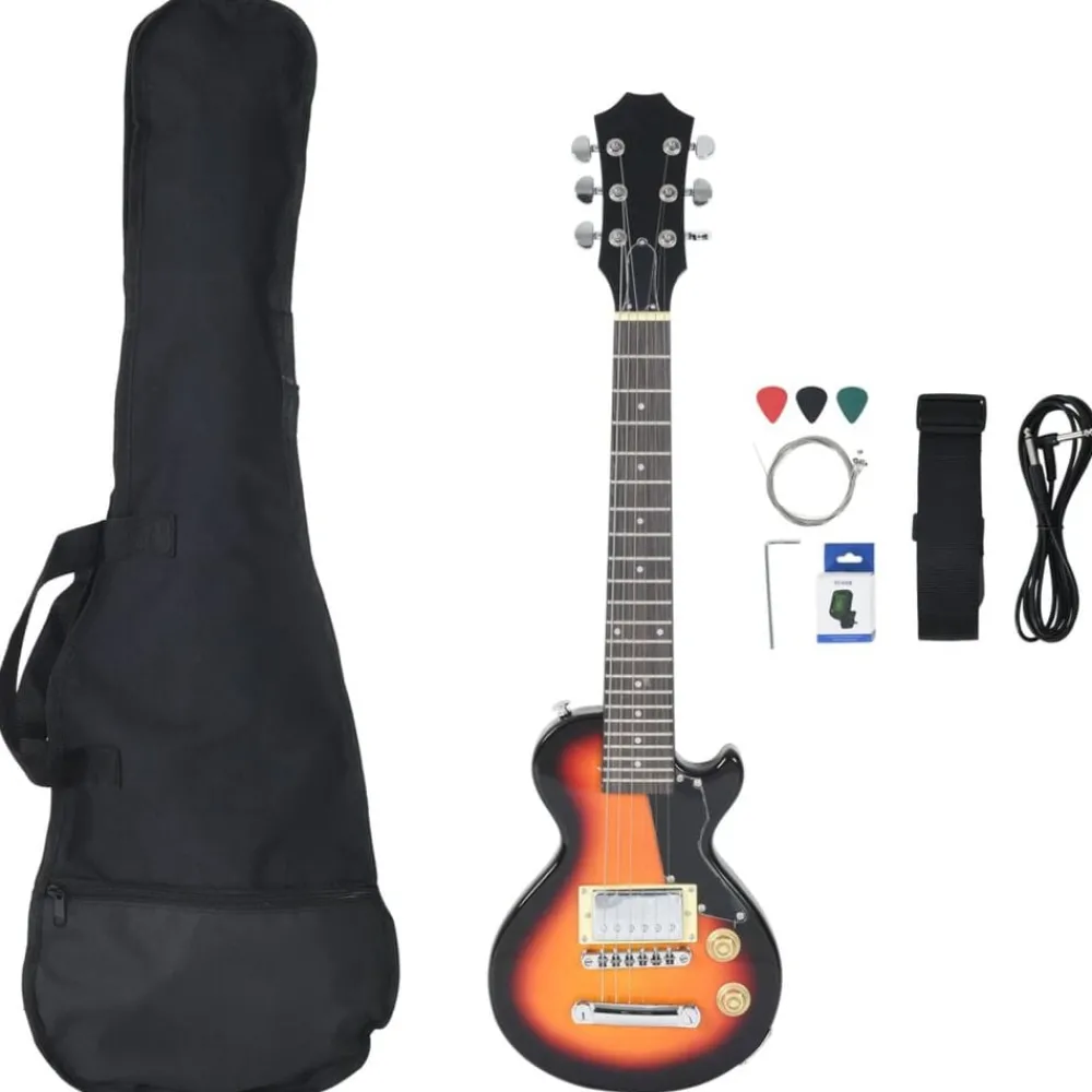 vidaXL Guitare électrique pour enfants et sac 3/4 30"
