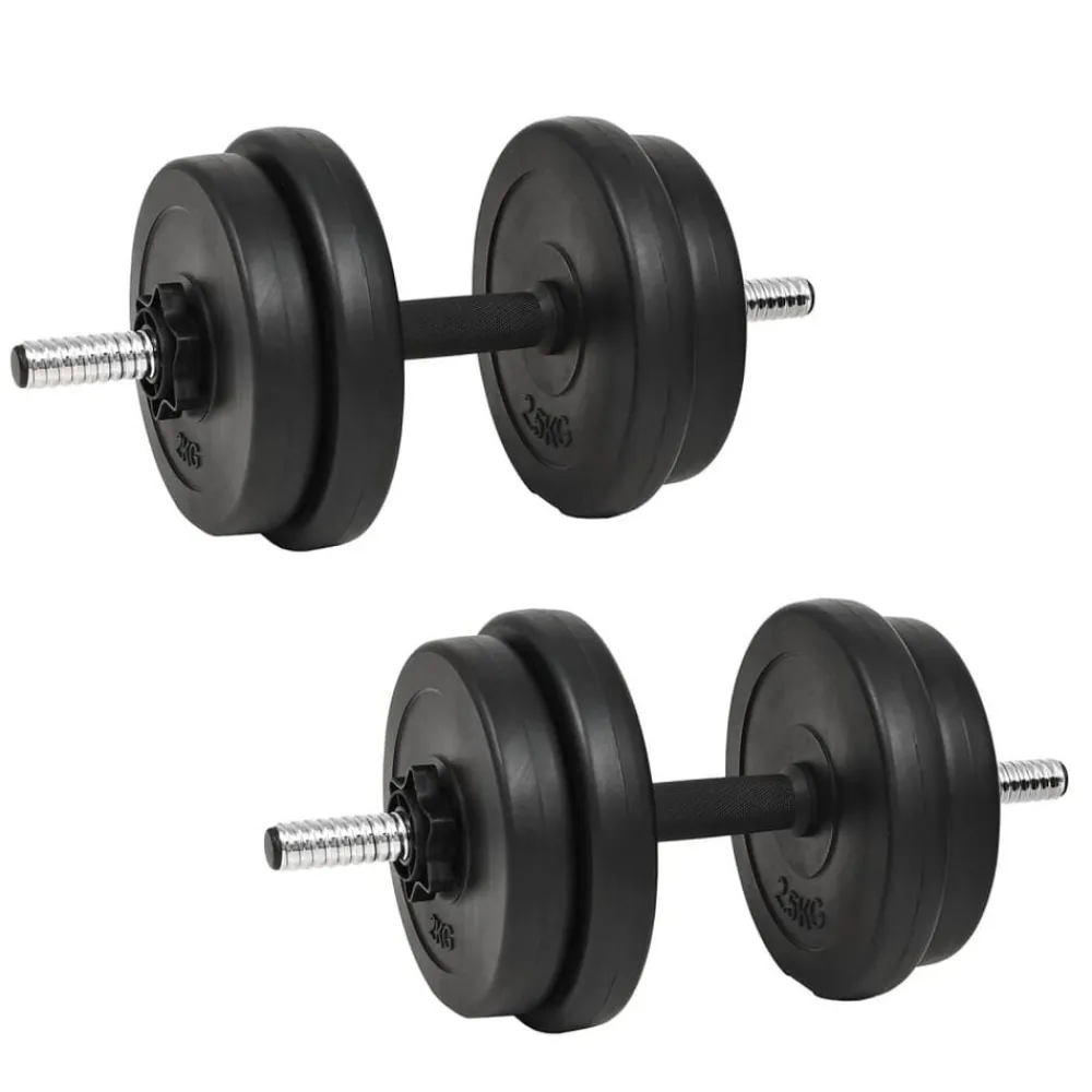 vidaXL Haltère avec plaques 40 kg