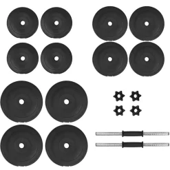 vidaXL Haltère avec plaques 40 kg