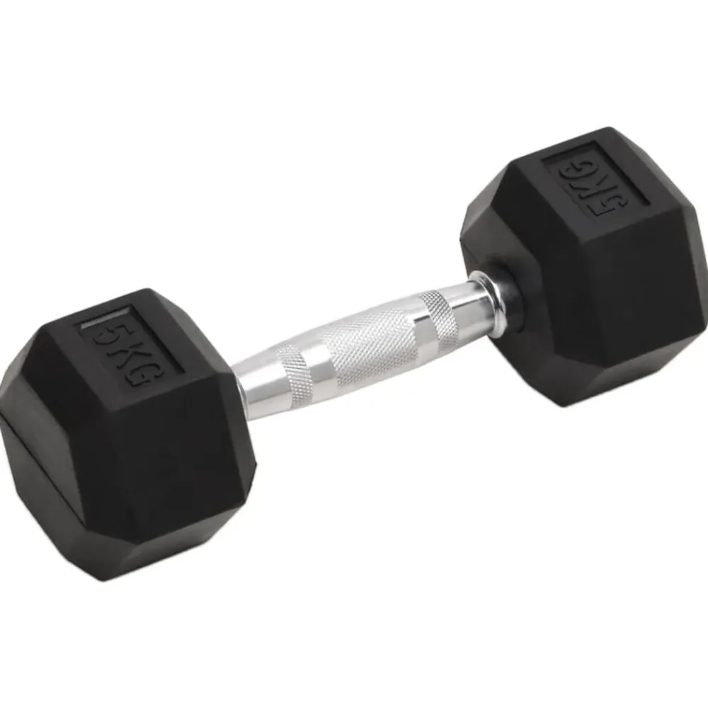 Entraînement & Fitness-vidaXL Haltères 2 pcs 10 kg Total Fonte