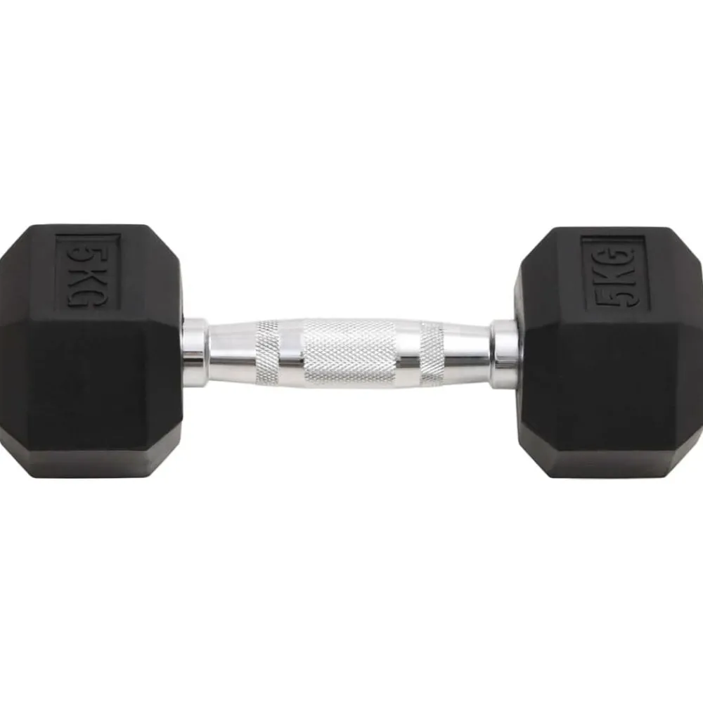 Entraînement & Fitness-vidaXL Haltères 2 pcs 10 kg Total Fonte