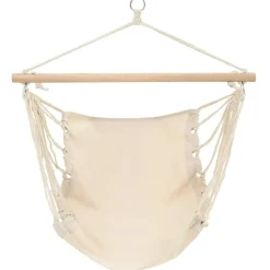Pelouses & Jardins-vidaXL Hamac pliable Crème Crème
