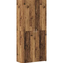 Armoires & Meubles De Rangement-vidaXL Haut Armoire 2 pcs 80 x 42 x 185 cm Bois ancien