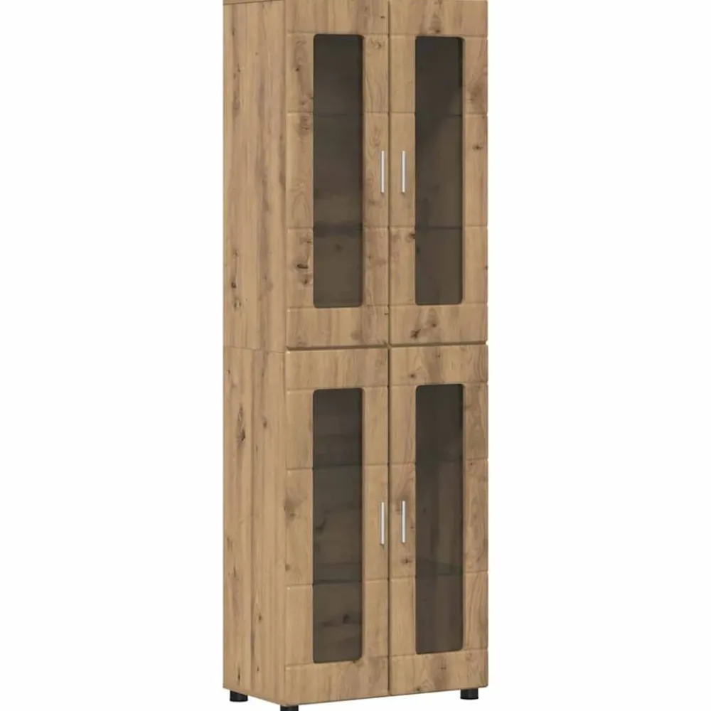 vidaXL Haut Armoire avec porte FLORIN Chêne artisanal 60 x 35 x 182 cm