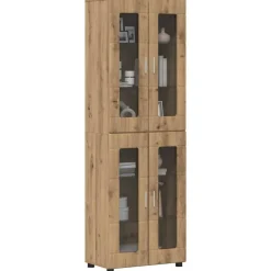 vidaXL Haut Armoire avec porte FLORIN Chêne artisanal 60 x 35 x 182 cm