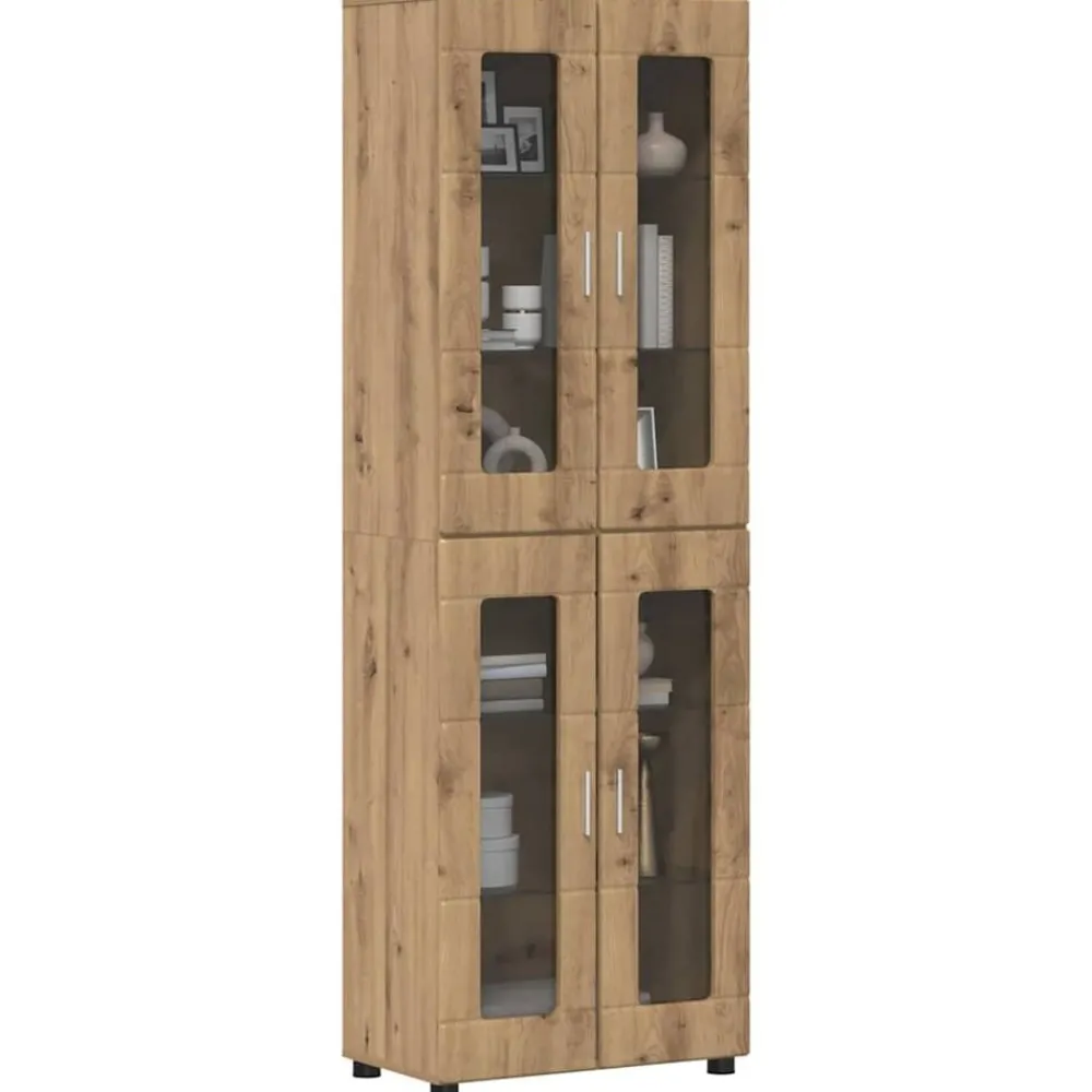 vidaXL Haut Armoire avec porte FLORIN Chêne artisanal 60 x 35 x 182 cm