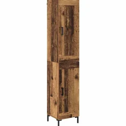 Armoires & Meubles De Rangement-vidaXL Haut Armoire 34,5 x 34 x 180 cm Bois d'ingénierie Bois ancien
