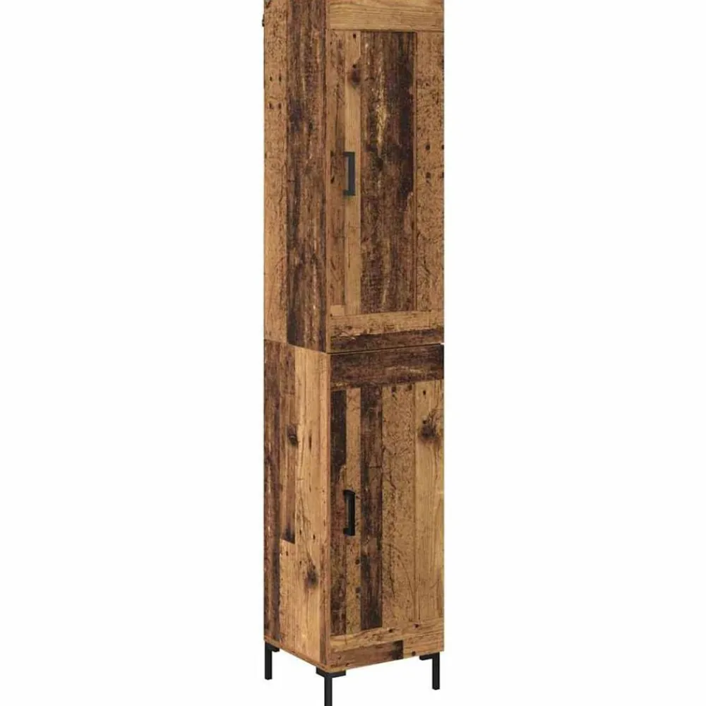 Armoires & Meubles De Rangement-vidaXL Haut Armoire 34,5 x 34 x 180 cm Bois d'ingénierie Bois ancien