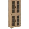 vidaXL Haut Armoire Chêne artisanal 69,5 x 34 x 180 cm